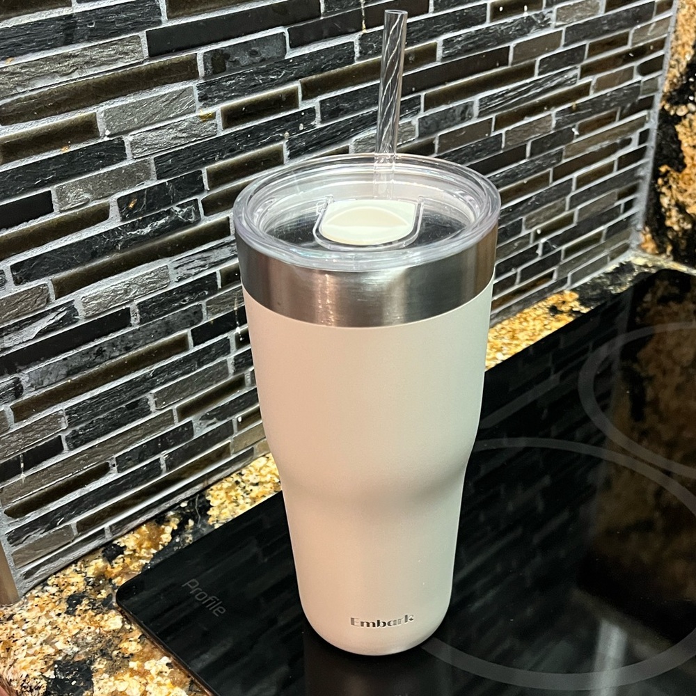 Embark White Stainless Steel Tumbler 30oz New